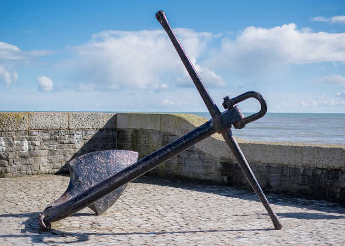 large anchor in lyme regis